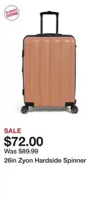 TJ Maxx 26in Zyon Hardside Spinner offer