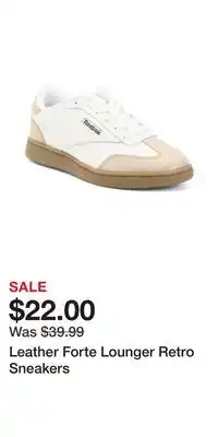 TJ Maxx Leather Forte Lounger Retro Sneakers offer