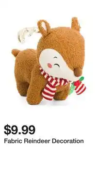TJ Maxx Fabric Reindeer Decoration offer