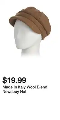 TJ Maxx Made In Italy Wool Blend Newsboy Hat offer
