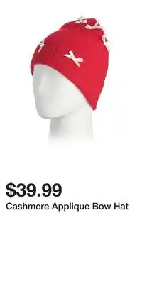 TJ Maxx Cashmere Applique Bow Hat offer