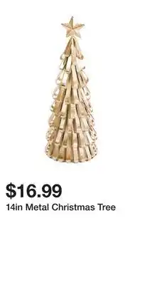 TJ Maxx 14in Metal Christmas Tree offer