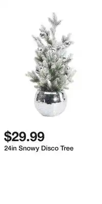 TJ Maxx 24in Snowy Disco Tree offer
