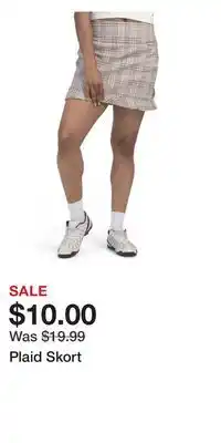 TJ Maxx Plaid Skort offer