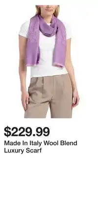 TJ Maxx Made In Italy Wool Blend Luxury Scarf offer