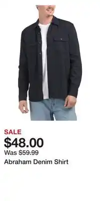 TJ Maxx Abraham Denim Shirt offer