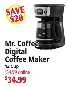 Ocean State Job Lot Mr. Coffee Digital Coffee Maker offer