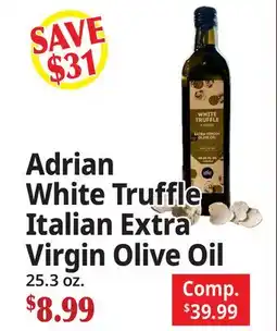 Ocean State Job Lot Adrian White Truffle Italian Extra Virgin Olive Oil offer