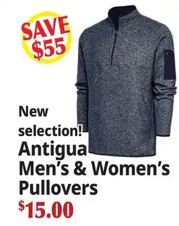 Ocean State Job Lot New selection! Antigua Men's & Women's Pullovers offer