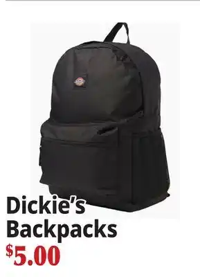 Ocean State Job Lot Dickie's Backpacks offer
