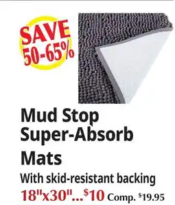 Ocean State Job Lot Mud Stop Super-Absorb Mats offer
