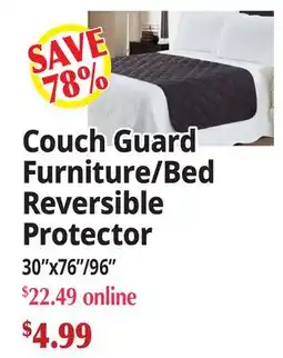 Ocean State Job Lot Couch Guard Furniture/Bed Reversible Protector offer