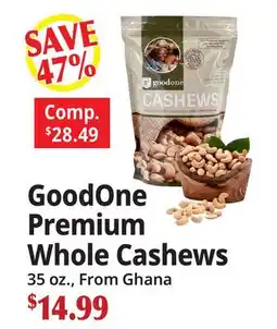 Ocean State Job Lot GoodOne Premium Whole Cashews offer