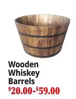 Ocean State Job Lot Wooden Whiskey Barrels offer