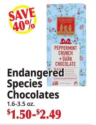 Ocean State Job Lot Endangered Species Chocolates offer