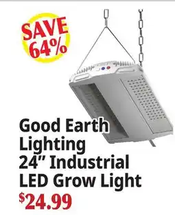Ocean State Job Lot Good Earth Lighting 24 Industrial LED Grow Light offer