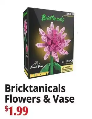 Ocean State Job Lot Bricktanicals Flowers & Vase offer