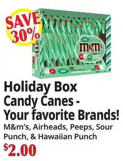 Ocean State Job Lot Holiday Box Candy Canes - Your Favorite Brands! offer