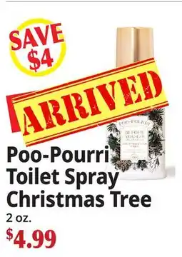 Ocean State Job Lot Poo-Pourri Toilet Spray Christmas Tree offer