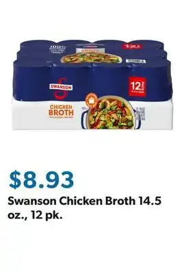 Sam's Club Swanson Chicken Broth 14.5 oz., 12 pk offer