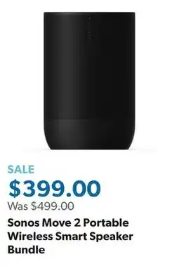 Sam's Club Sonos Move 2 Portable Wireless Smart Speaker Bundle offer