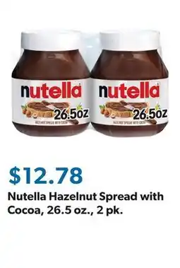 Sam's Club Nutella Hazelnut Spread with Cocoa, 26.5 oz., 2 pk offer