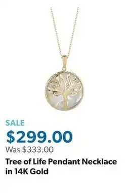 Sam's Club Tree of Life Pendant Necklace in 14K Gold offer