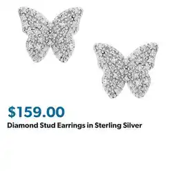 Sam's Club Diamond Stud Earrings in Sterling Silver offer