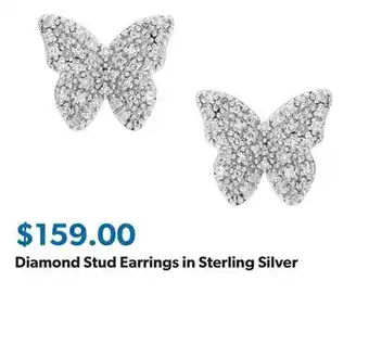 Sam's Club Diamond Stud Earrings in Sterling Silver offer