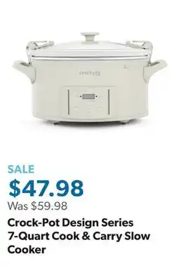 Sam's Club Crock-Pot Design Series 7-Quart Cook & Carry Slow Cooker offer
