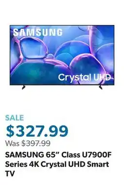 Sam's Club SAMSUNG 65 Class U7900F Series 4K Crystal UHD Smart TV offer