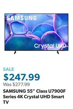 Sam's Club SAMSUNG 55 Class U7900F Series 4K Crystal UHD Smart TV offer