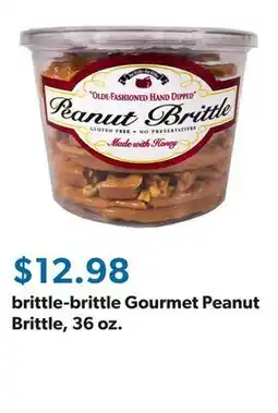 Sam's Club brittle-brittle Gourmet Peanut Brittle, 36 oz offer