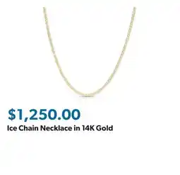Sam's Club Ice Chain Necklace in 14K Gold offer