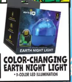 Ollie's COLOR-CHANGING EARTH NIGHT LIGHT offer