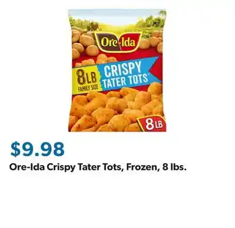 Sam's Club Ore-Ida Crispy Tater Tots, Frozen, 8 lbs offer
