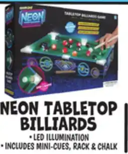 Ollie's NEON TABLETOP BILLIARDS offer