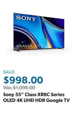 Sam's Club Sony 55 Class XR8C Series OLED 4K UHD HDR Google TV offer