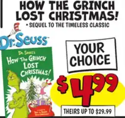 Ollie's HOW THE GRINCH LOST CHRISTMAS! offer