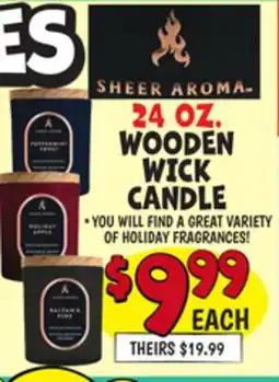 Ollie's 24 OZ. WOODEN WICK CANDLE offer