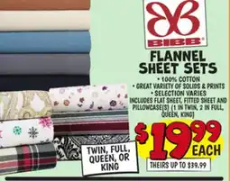 Ollie's FLANNEL SHEET SETS offer