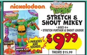 Ollie's STRETCH & SHOUT MIKEY offer