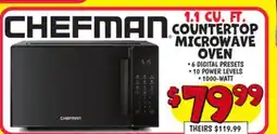 Ollie's 1.1 CU. FT. COUNTERTOP MICROWAVE OVEN offer