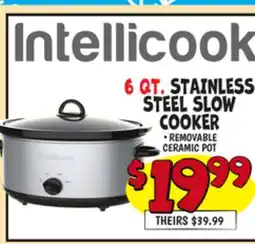 Ollie's 6 QT. STAINLESS STEEL SLOW COOKER offer