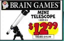 Ollie's BRAIN GAMES MINI TELESCOPE offer