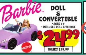 Ollie's DOLL & CONVERTIBLE offer