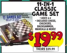 Ollie's 11-IN-1 CLASSIC GAME SET offer
