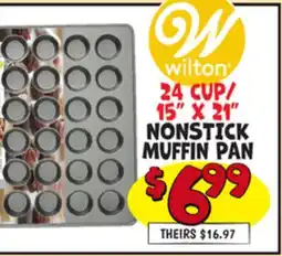Ollie's WILTON 24 CUP/ 15 X 21 NONSTICK MUFFIN PAN offer