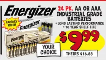Ollie's 24 PK. AA OR AAA INDUSTRIAL GRADE BATTERIES offer