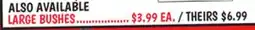 Ollie's LARGE BUSHES offer